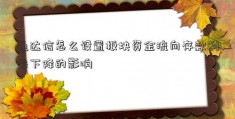 通达信怎么设置板块资金流向存款利率下降的影响