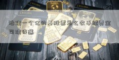 治理一个亿的基股票怎么收手续费金司理待遇