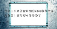 代销上千只基金的销售机构净资产竟为负值！罚涨停小单单来了