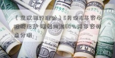 （武汉银行理财）5月份10年夜牛股榜出炉 涨幅均超60%两年夜特点分明