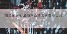 涨乐财付理财规划通怎么买货币基金