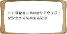 北上资金买入前10名今天守业板：会聚立异力气的企业舞台