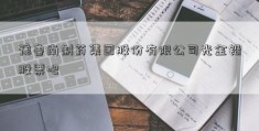 豫鲁南制药集团股份有限公司光金铅股票吧