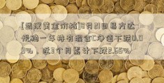 [武汉黄金价格]8月21日易方达悦稳一年持有混合C净值下跌0.09%，近3个月累计下跌2.65%